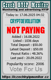 cryptoevolution.biz & czechhyipmonitor.cz