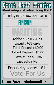 fincoin.bid & czechhyipmonitor.cz