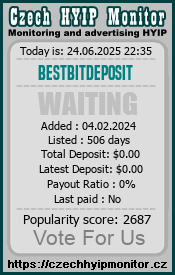 bestbitdeposit.com & czechhyipmonitor.cz