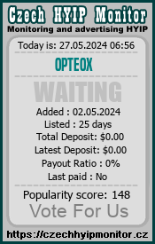 opteox.com & czechhyipmonitor.cz