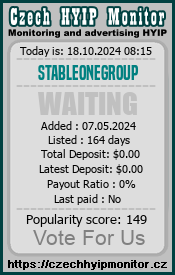 stableonegroup.online & czechhyipmonitor.cz