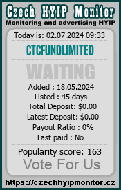 ctcfundlimited.com & czechhyipmonitor.cz