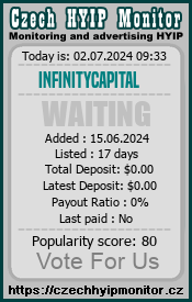 infinitycapital.store & czechhyipmonitor.cz