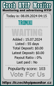 tronixi.com & czechhyipmonitor.cz