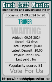 troner.app & czechhyipmonitor.cz