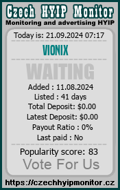 vionix.online & czechhyipmonitor.cz