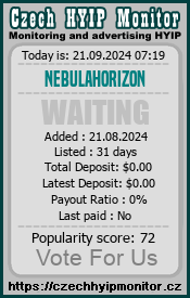 nebulahorizon.online & czechhyipmonitor.cz