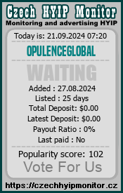 opulenceglobal.online & czechhyipmonitor.cz