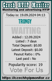 trongy.io & czechhyipmonitor.cz