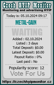 metal-gain.cfd & czechhyipmonitor.cz