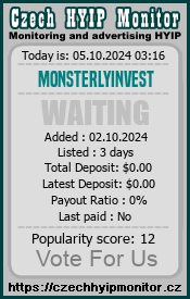 monsterlyinvest.com & czechhyipmonitor.cz