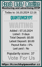 quantumcrypt.online & czechhyipmonitor.cz