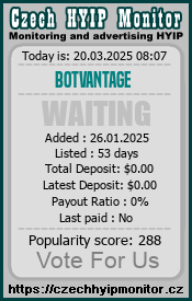 botvantage.ai & czechhyipmonitor.cz