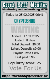 cryptoshub.org & czechhyipmonitor.cz