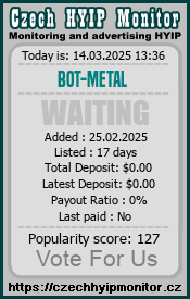 bot-metal.cfd & czechhyipmonitor.cz