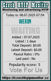 wexon.pro & czechhyipmonitor.cz
