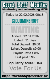 cloudminernft.com & czechhyipmonitor.cz